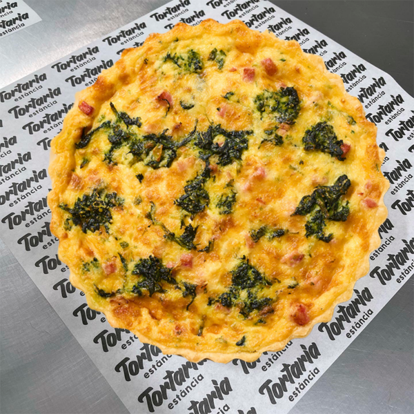 Quiche de Ricota com Espinafre