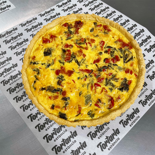 Quiche de Rúcula com Tomate Seco